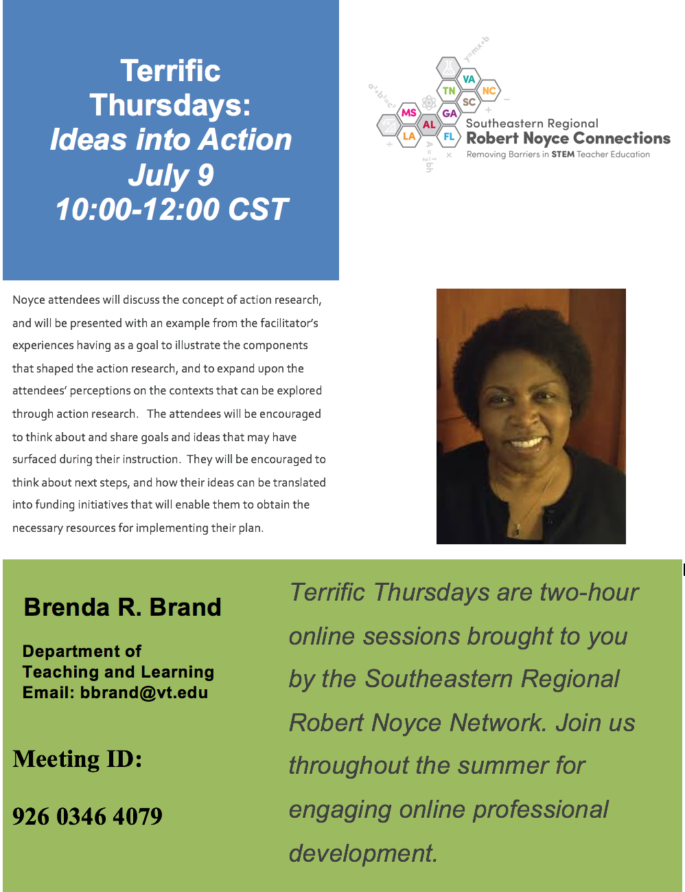 Terrific Thursdays Ideas into Action