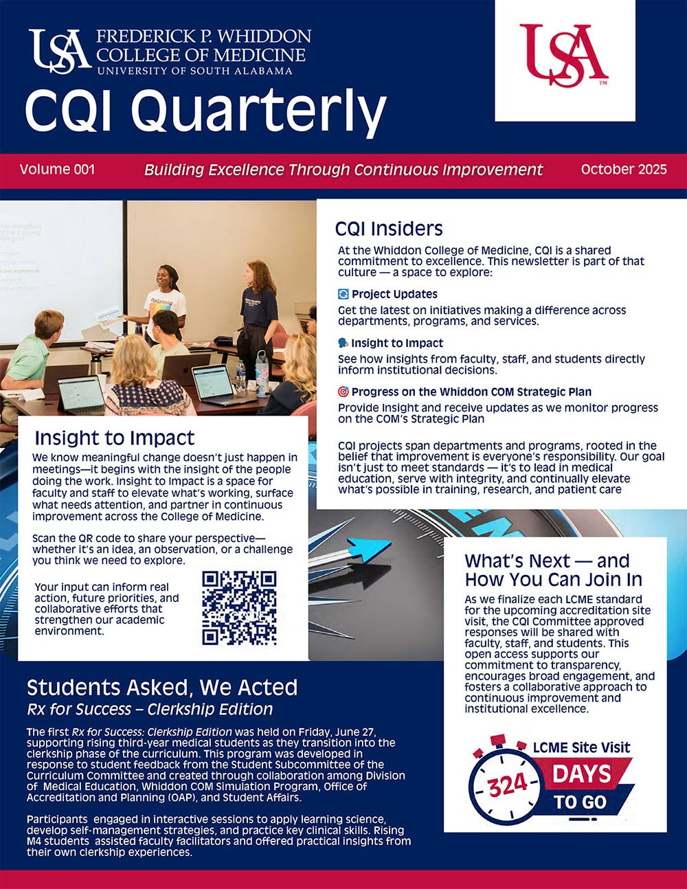 Cover of CQI Quarterly Newsletter