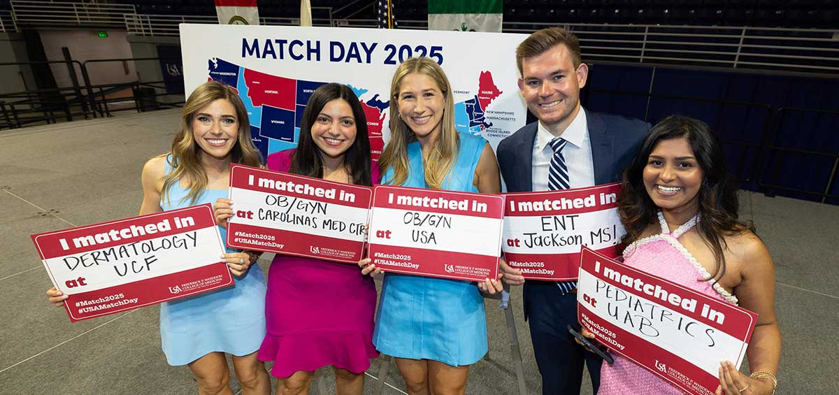 The Whiddon College of Medicine's Match Day in 2025
