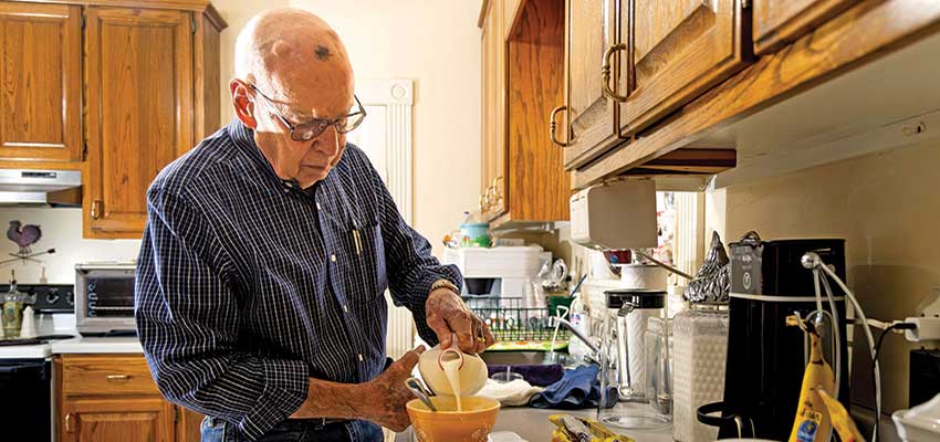 Harry Lancaster working in the kitchen. data-lightbox='featured'