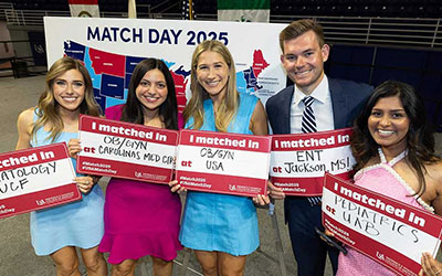 College of medicine students on match day