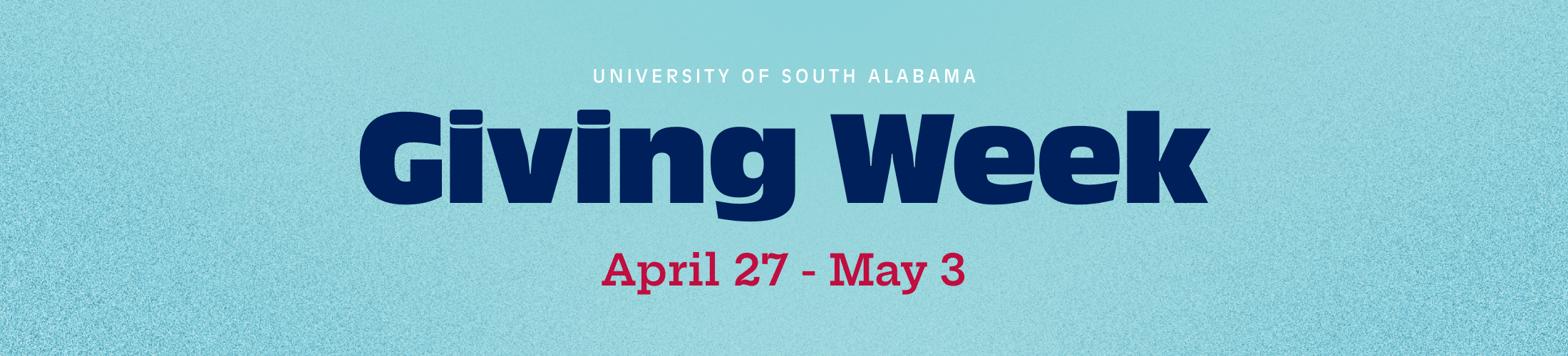 Giving Week April 27 - May 3