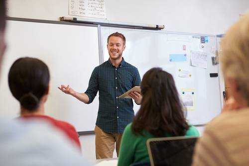 Place Holder Young man teaching