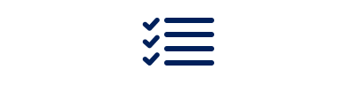 Icon depicting a check list