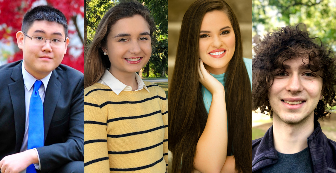 USA is home to four of the seven Alabama students selected as 2020 Goldwater Scholars. From left, Richard Fu, Hannah Giannini, Samantha Michlowitz and John Pomerat. data-lightbox='featured'