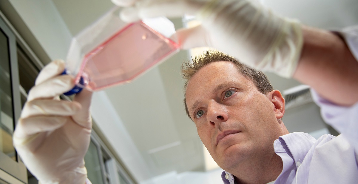 Dr. Glen Borchert, associate professor of pharmacology, is collaborating on one of seven externally funded COVID-related research projects underway at the University of South Alabama and USA Health. data-lightbox='featured'
