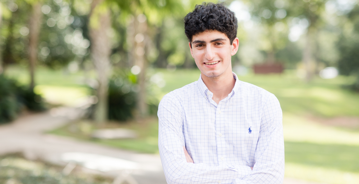 Charbel Mawad is majoring in accounting in the Mitchell College of Business. data-lightbox='featured'