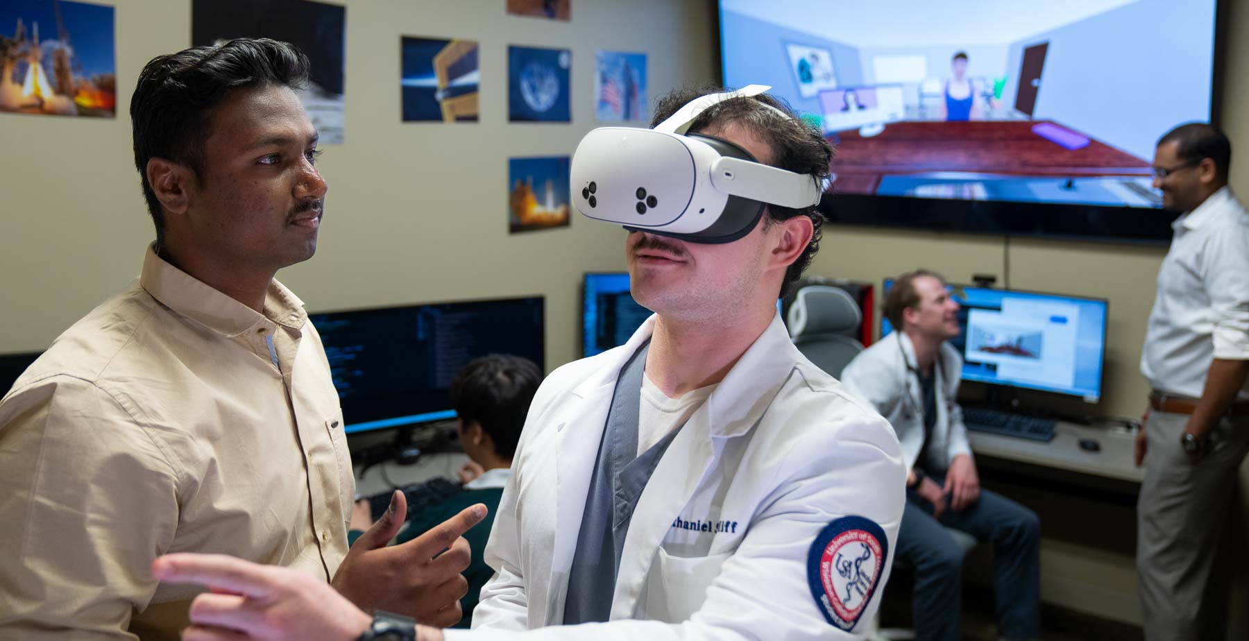 College of Medicine student using artificial intelligence for learning.
