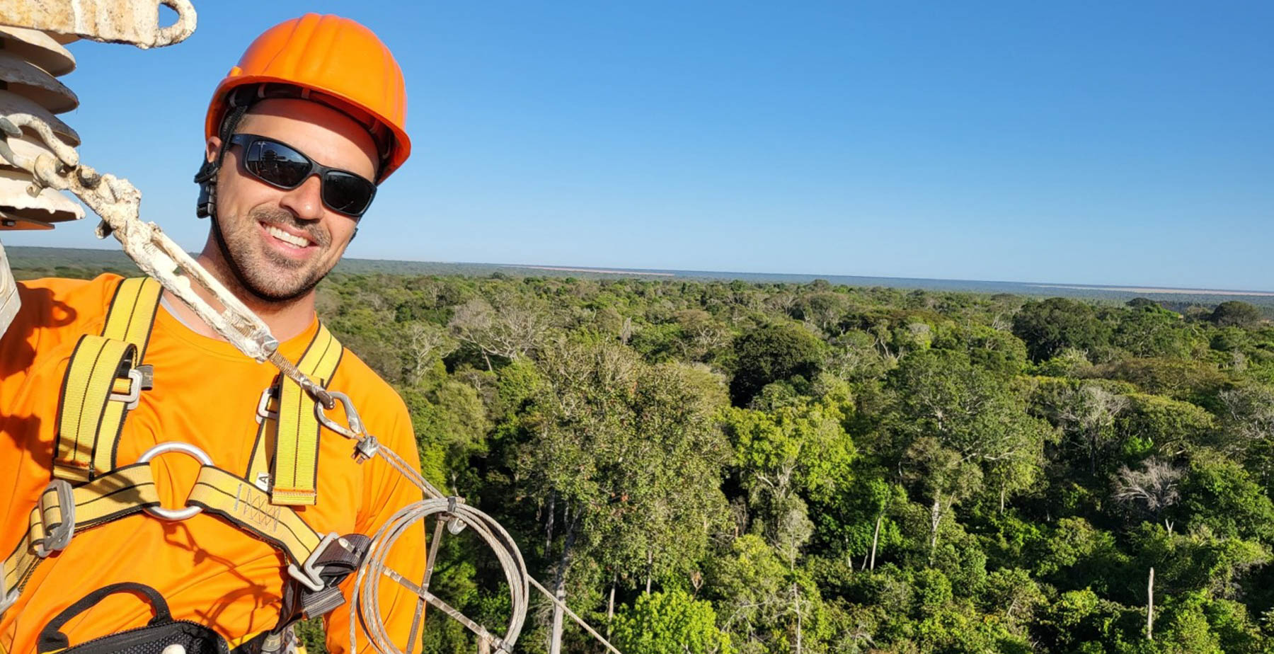 Dr. Gabriel de Oliveira in observation tower