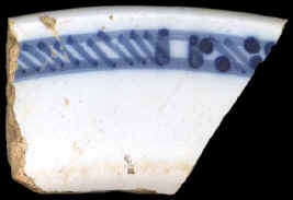Sample 126 FBL1 Normandy Blue on White, Rim H 1MB262 Sample 126 FBL1 Normandy Blue on White, Rim H 1MB262