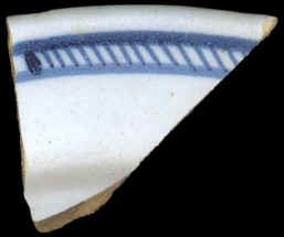 Sample 127 FBL1 Normandy Blue on White, Rim H 1MB262 Sample 127 FBL1 Normandy Blue on White, Rim H 1MB262