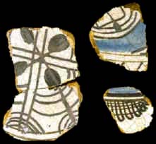 Sample 184 MM Puebla Polychrome, Blue Variety 1MB94 Sample 184 MM Puebla Polychrome, Blue Variety 1MB94