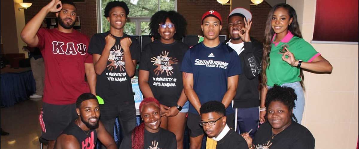 BSU students in the student center.