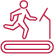 Icon of person on treadmill.